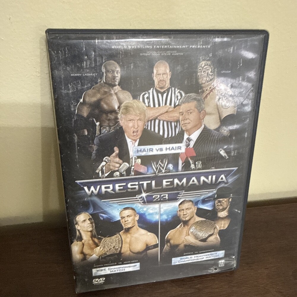WWE Wrestlemania 23 DVD 2 Disc Set Donald Trump John Cena Shawn Michaels RARE